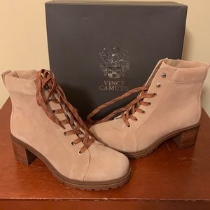 Never worn Vince camuto suede boot. Size 8 1/2 Wide width.